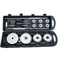 55KG Chrome Barbell &amp; Dumbbell Weight Set for Home Gym