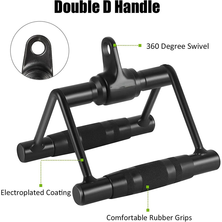 ProCircle Solid Steel Tricep Pushdown Cable Attachment