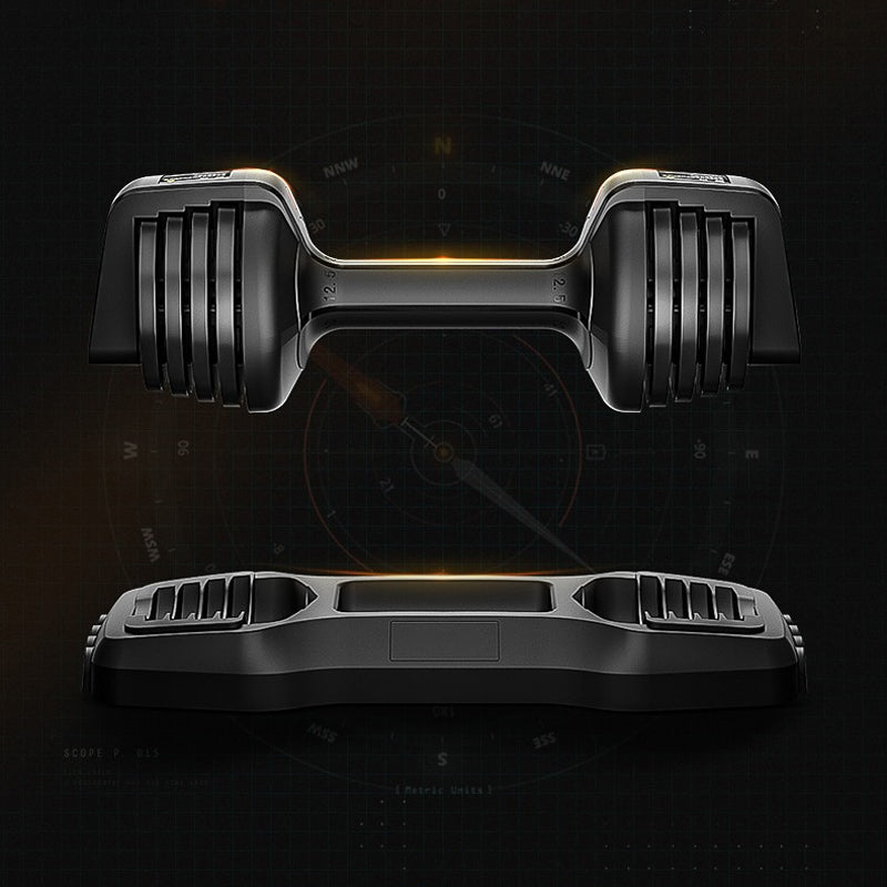 25LB Adjustable Dumbbell Set with Quick Weight Adjustment