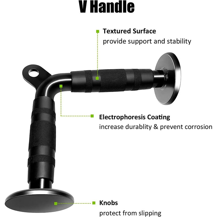 ProCircle Solid Steel Tricep Pushdown Cable Attachment