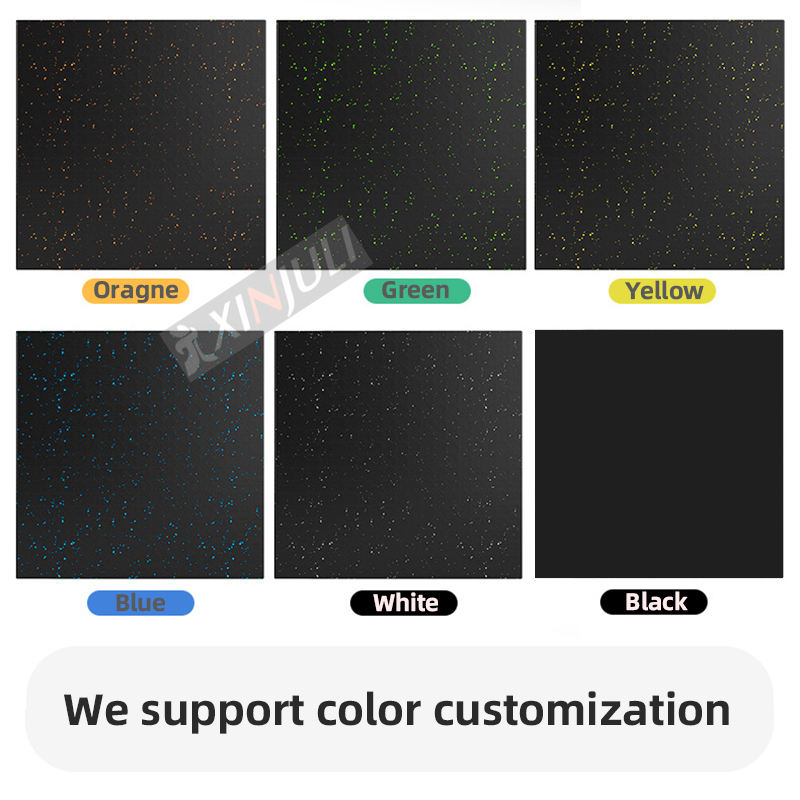 Interlocking Rubber Gym Floor Mats for Fitness &amp; Home Gym