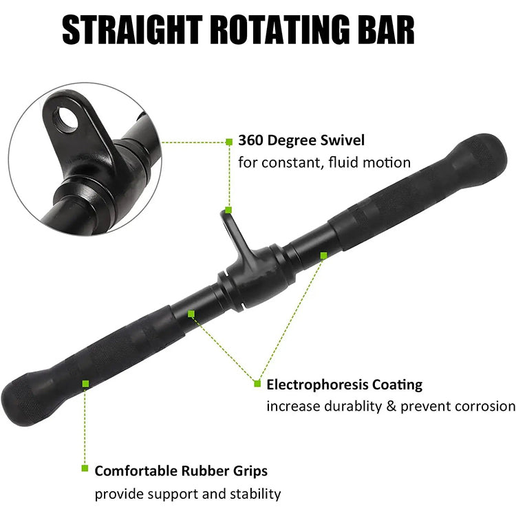 ProCircle Solid Steel Tricep Pushdown Cable Attachment