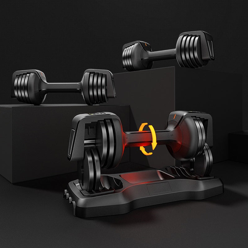 25LB Adjustable Dumbbell Set with Quick Weight Adjustment